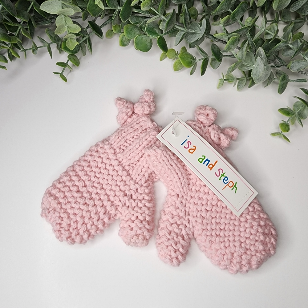 Toddler Girls Knitted Mittens